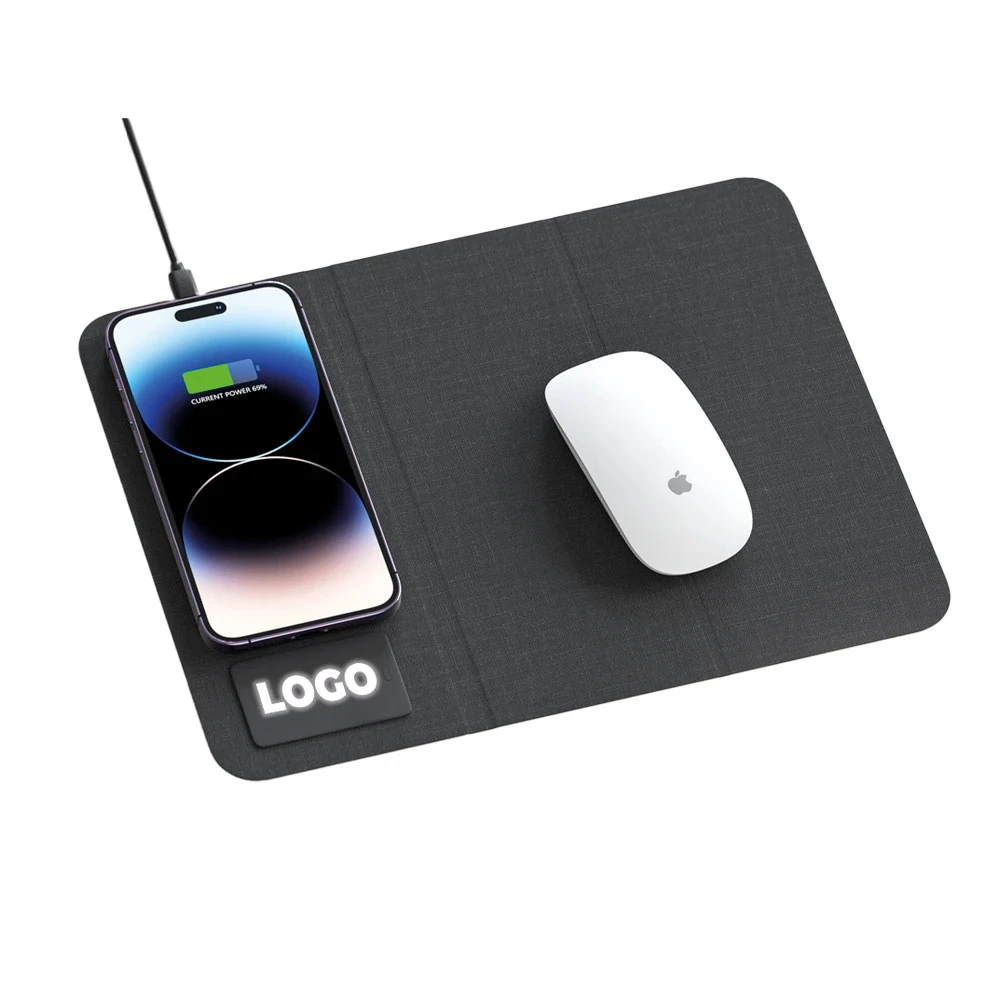 Suni Deri Mousepad, Kutulu, Kablosuz, Işıklı – PWB-240