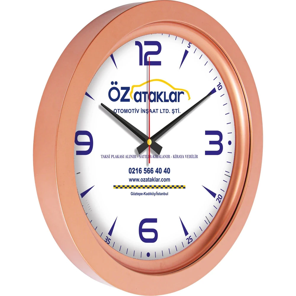 Cam Metalize Duvar Saati – V30-741