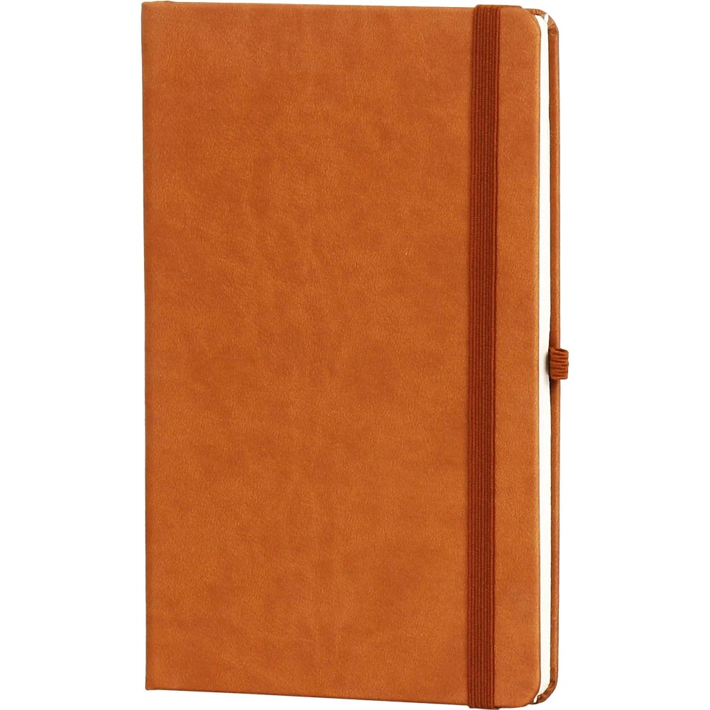 Termo Deri Tarihsiz Defter 13×21 cm, Kalem Tutuculu, Lastikli, Çizgili – Haliç