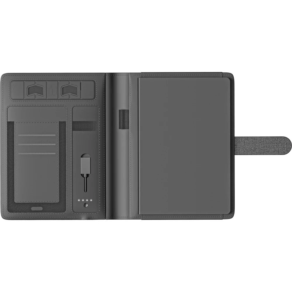 Suni Deri Powerbank Organizer 17,5×22,5 cm, 16 GB, Kutulu, Kablosuz – PWB-235 3