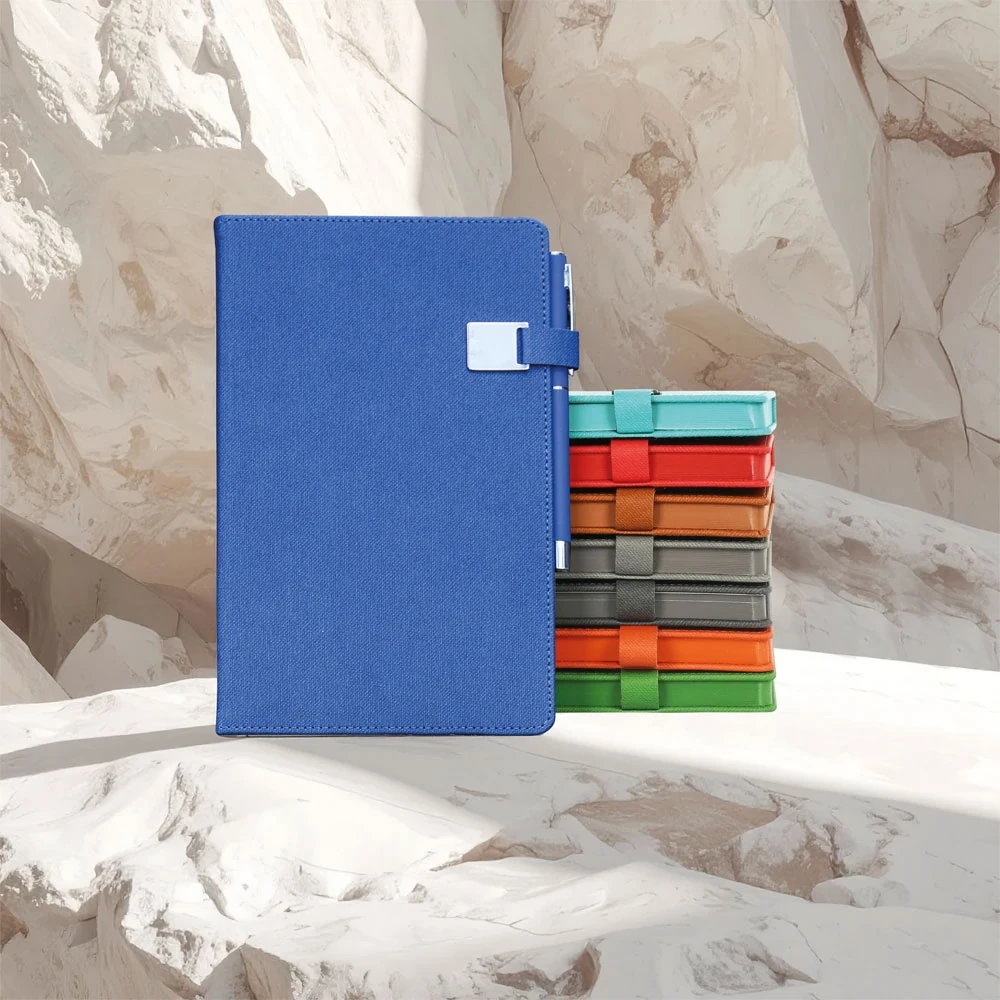 Termo Deri Tarihsiz Defter 13×21 cm, Kalem Tutuculu, Çizgili – Çengelköy 2