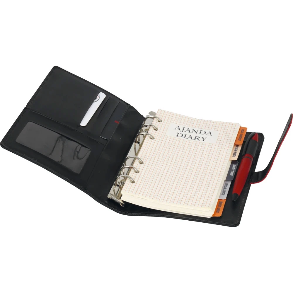 Termo Deri Organizer 10×17 cm, 224 Sayfa, Çizgili, Cep Defteri – Konak 2
