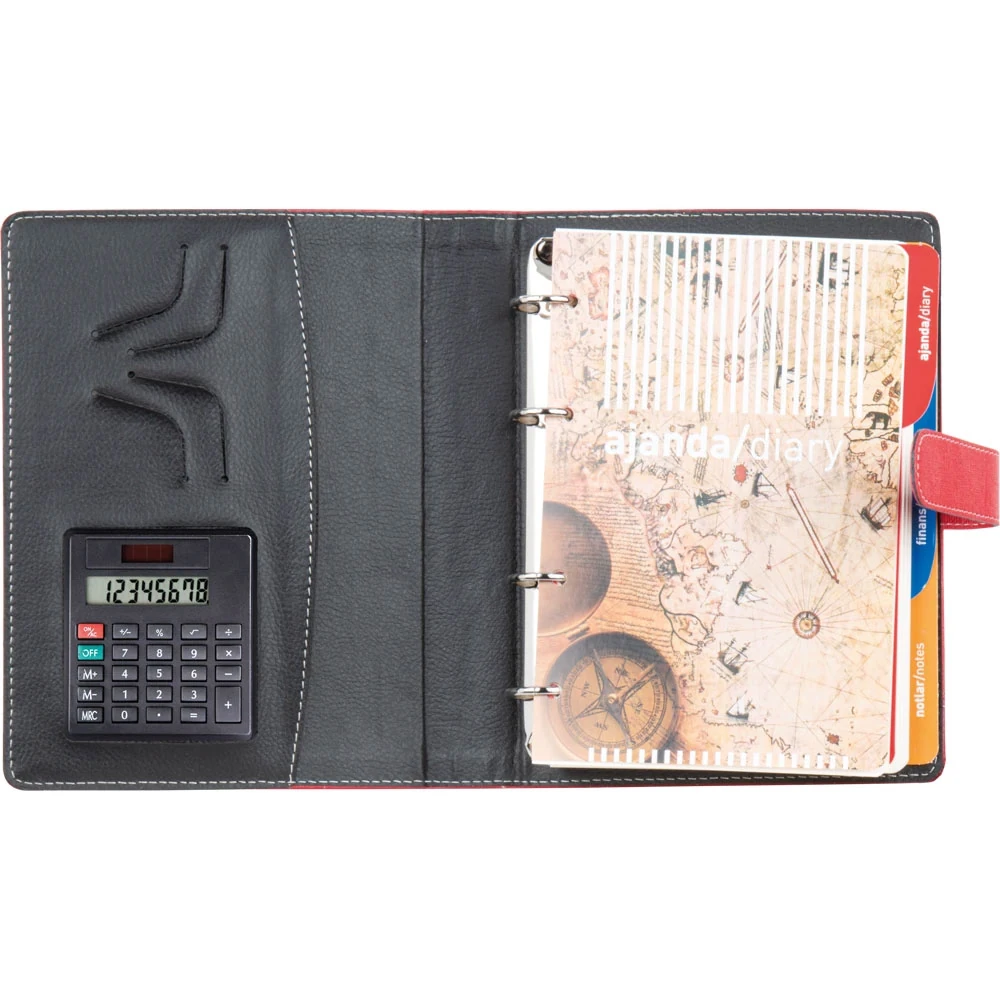 Termo Deri Organizer 18×23 cm, Çizgili, Ajanda – Bergama 2