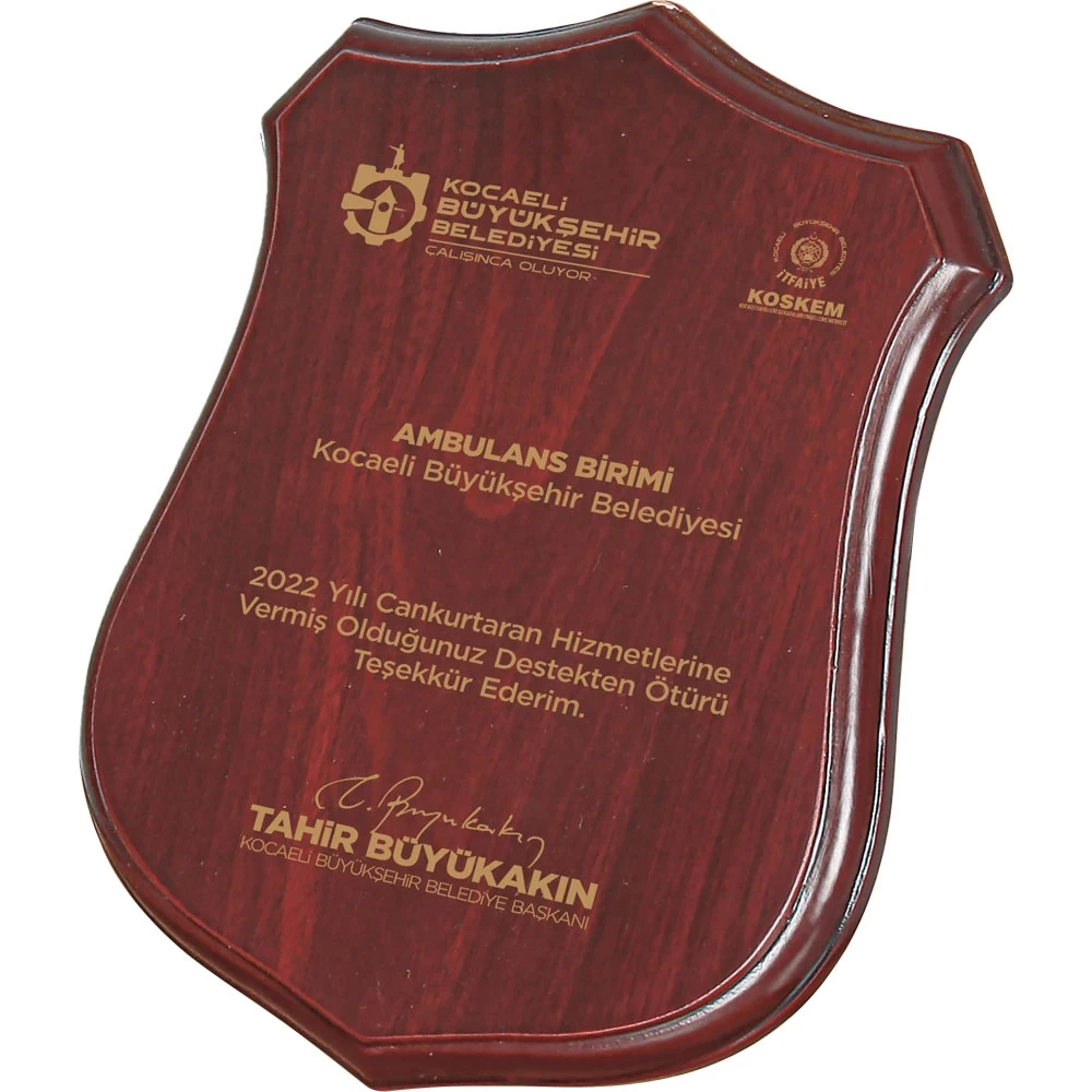Ahşap Plaket – BK-75