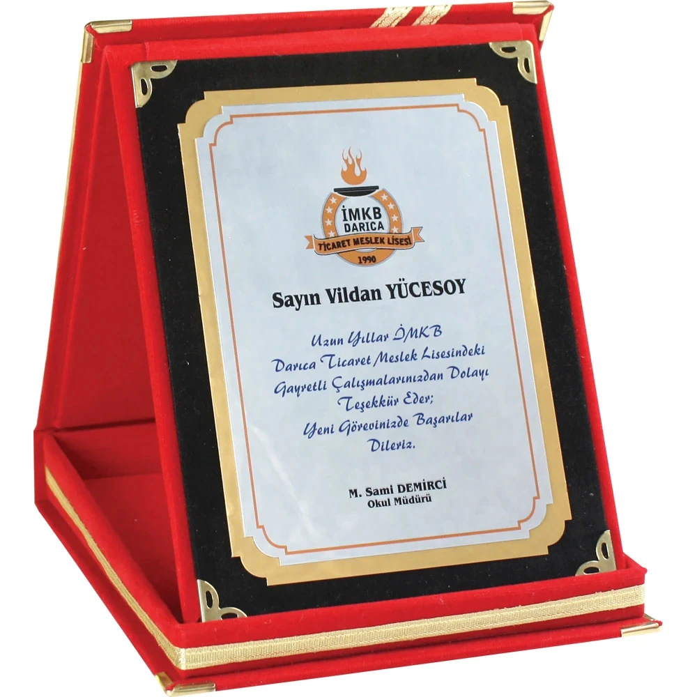 Metal Albüm Plaket 9×12 cm – AP-01K-9X12