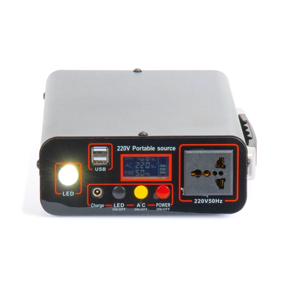 Metal Telefon Standı 28×18×7 cm, Işıklı, Taşınabilir Güç İstasyonu – PWB-450