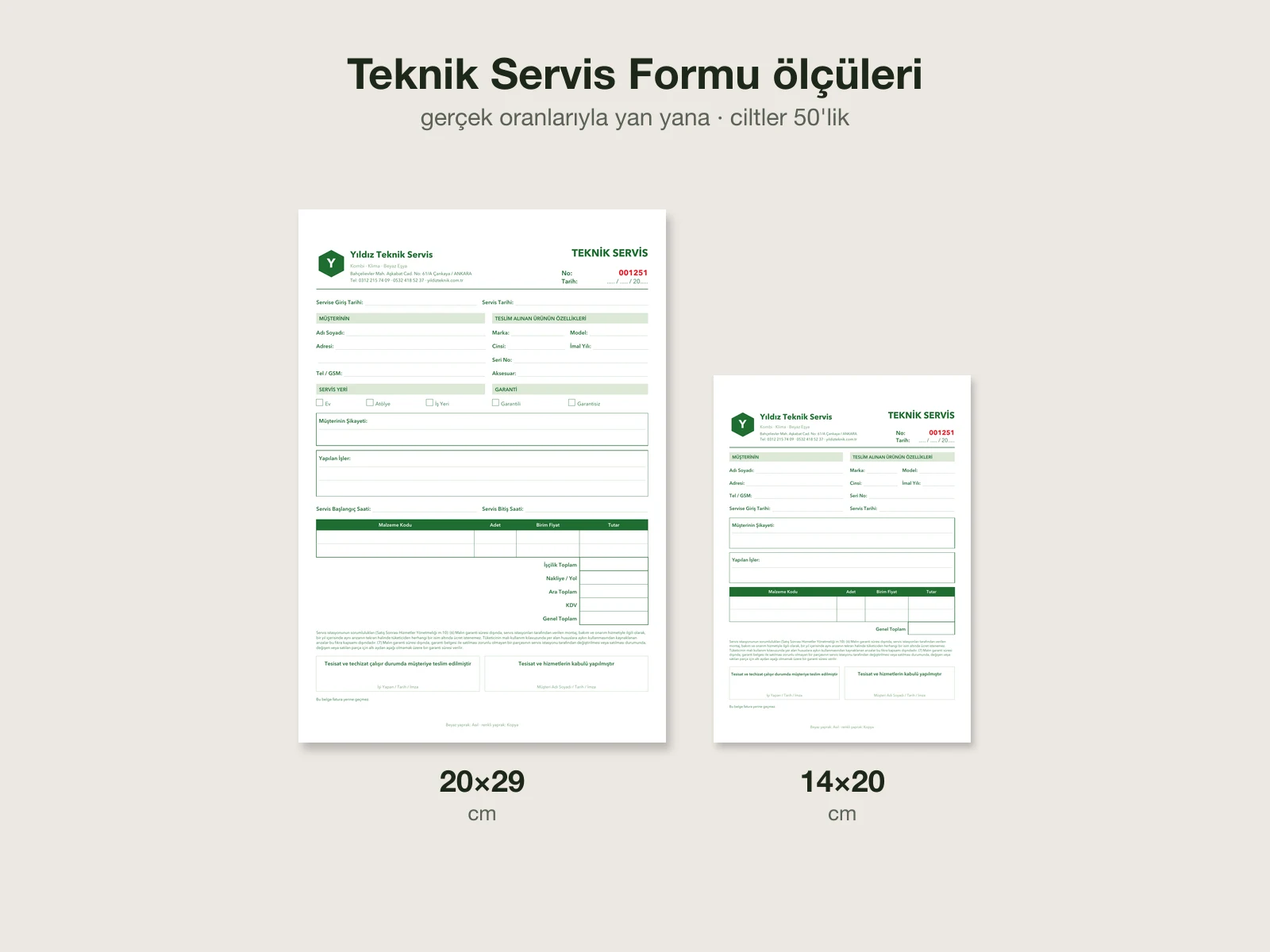 Teknik Servis Formu 4