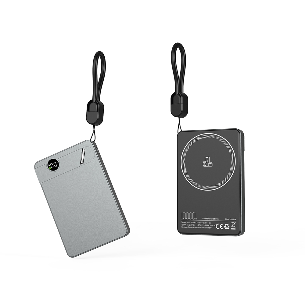 Metal Powerbank, 10.000 mAh, Kablosuz, Işıklı – Kilyos 4