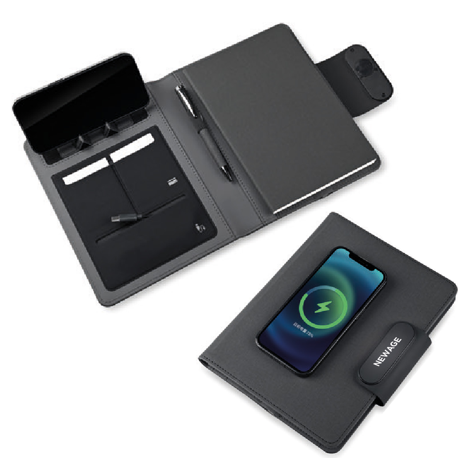 Powerbank Defter, 8000 mAh, Kablosuz, Işıklı – Didim 2