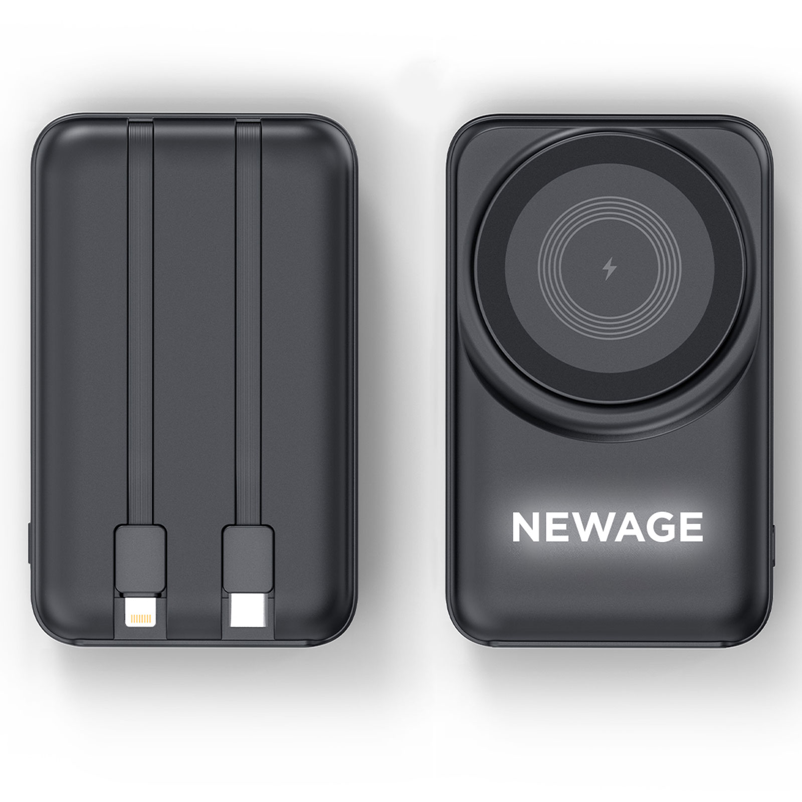 Wireless Powerbank, 10.000 mAh, Kablosuz, Işıklı – Küçükler