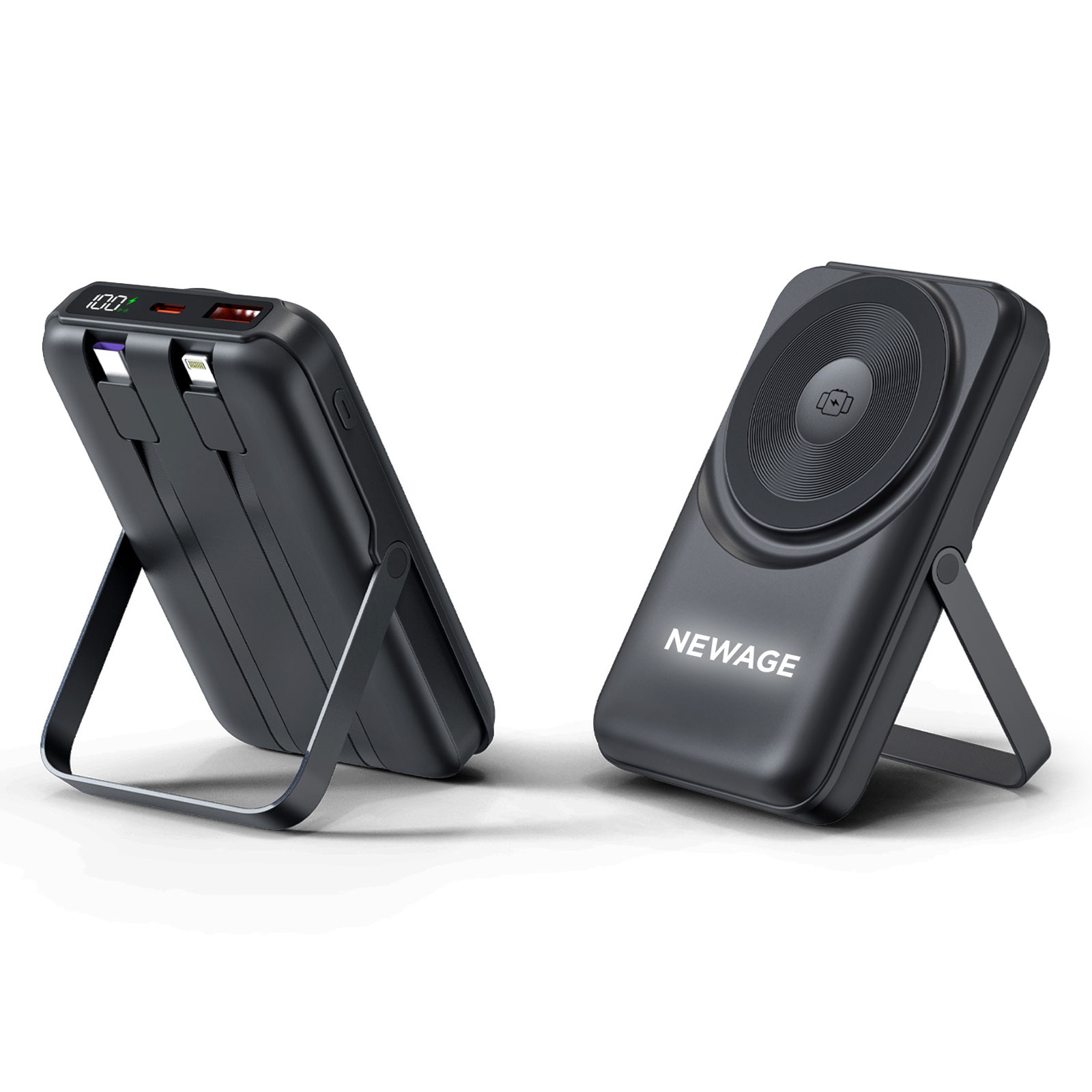 Wireless Powerbank, 10.000 mAh, Kablosuz, Işıklı – Küçükler 2