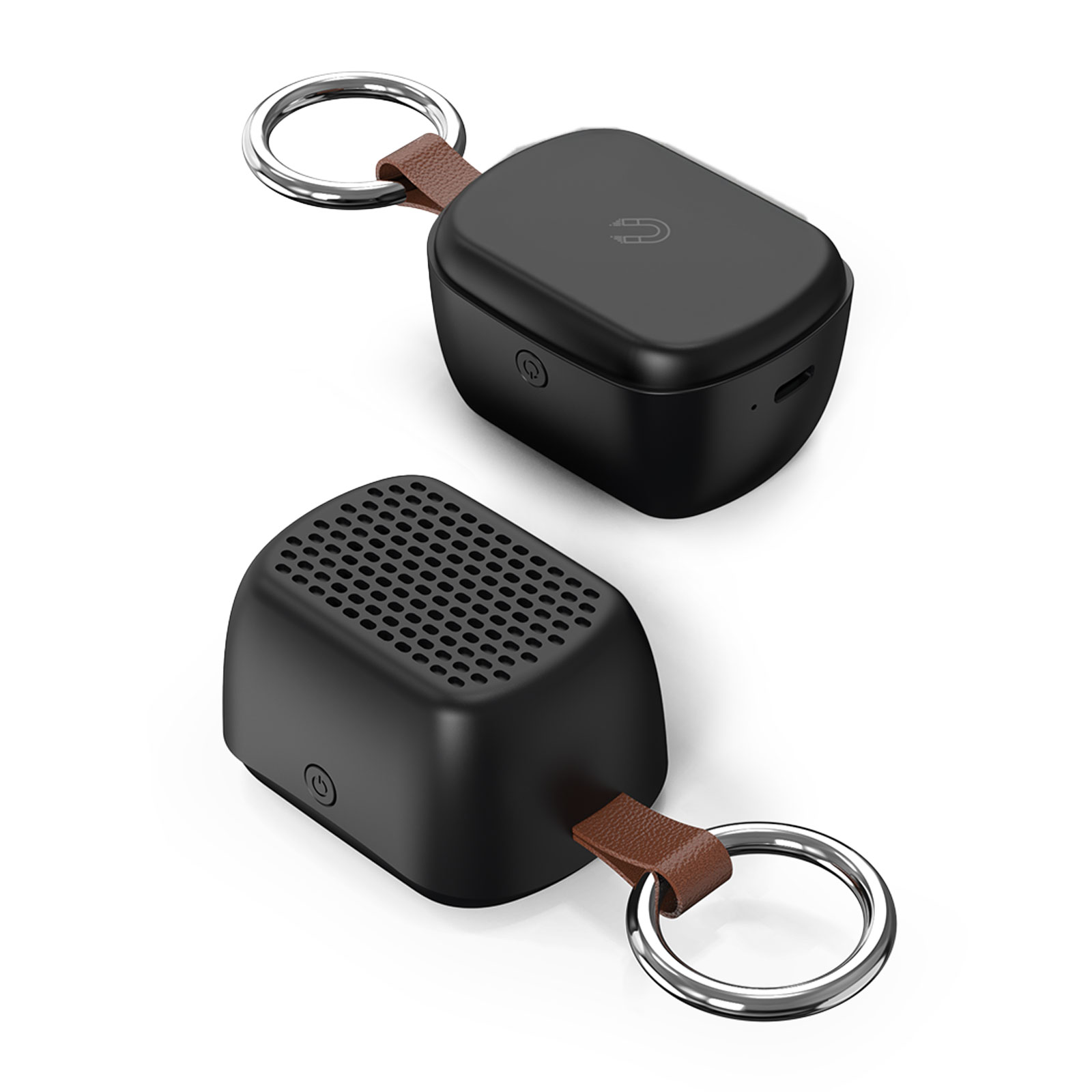 Bluetooth Hoparlör 63,9×47,8×36 mm, Mıknatıslı, 400 mAh, Işıklı – Avaz 2