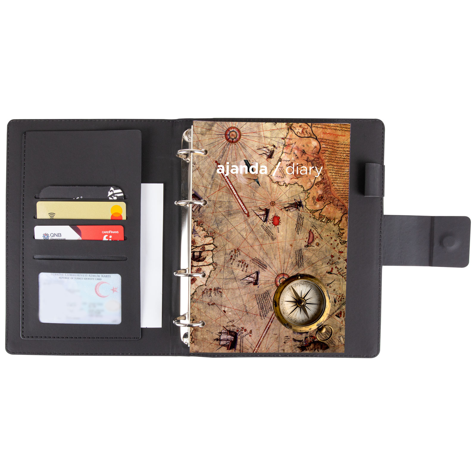 Termo Deri Organizer 18×21,5 cm, Mıknatıslı Kapak, 352 Sayfa, Ajanda – Kalaba 2