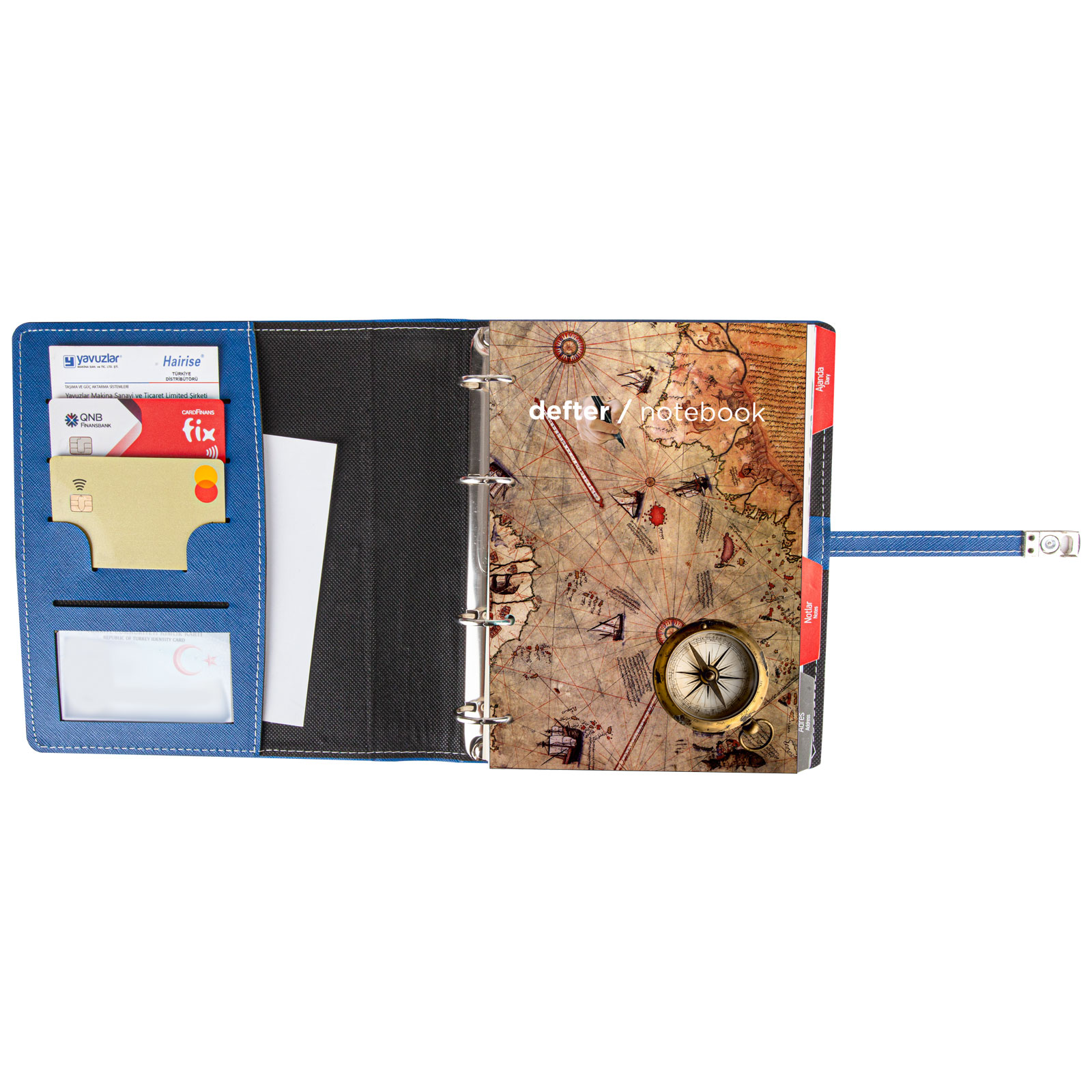 Termo Deri Organizer 18×21,5 cm, Mıknatıslı Kapak, 288 Sayfa, Defter – Aydınlıkevler 2