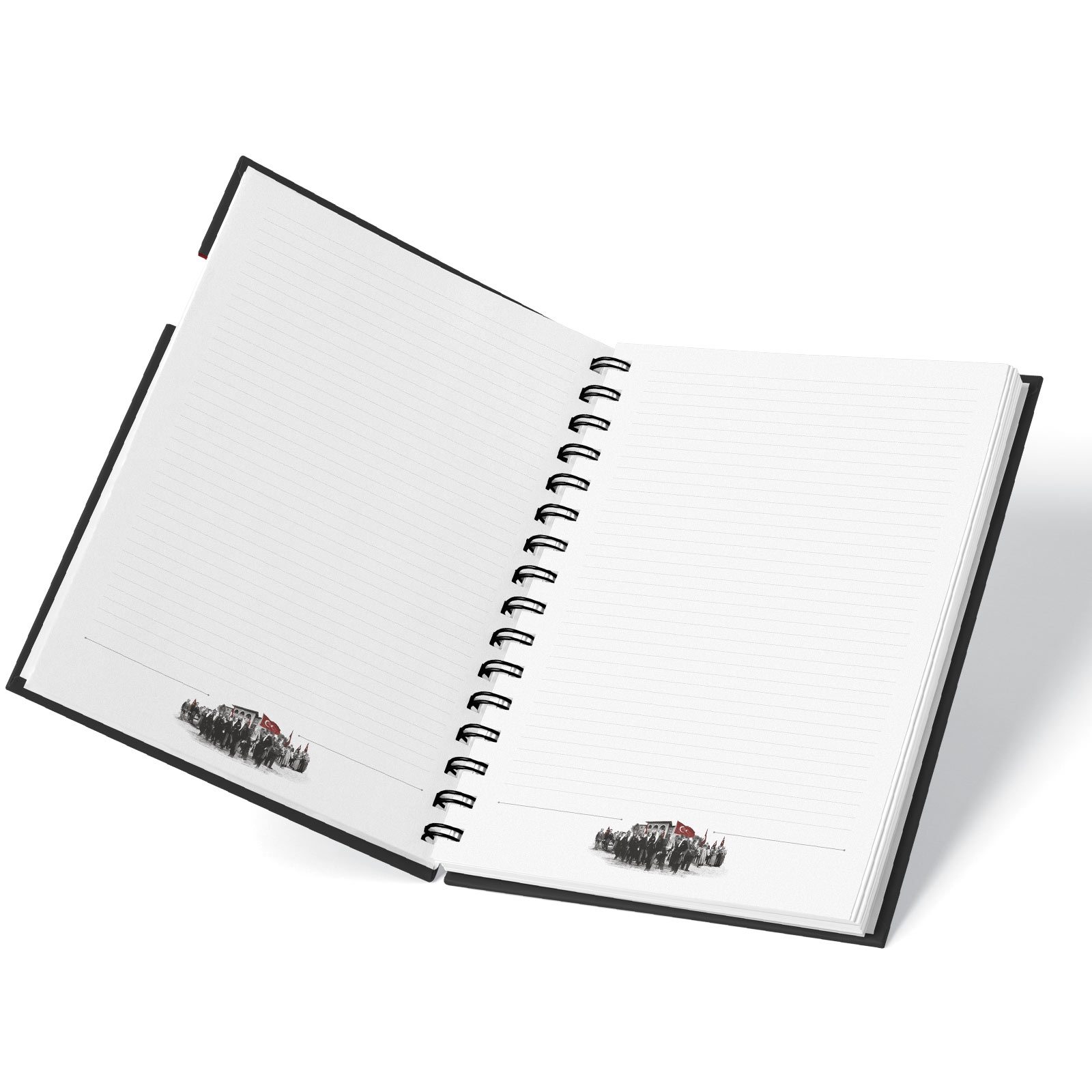 Tarihsiz Defter 15×21 cm, Spiralli, 200 Sayfa, Kuşe Mukavva Sıvama – Parla 2