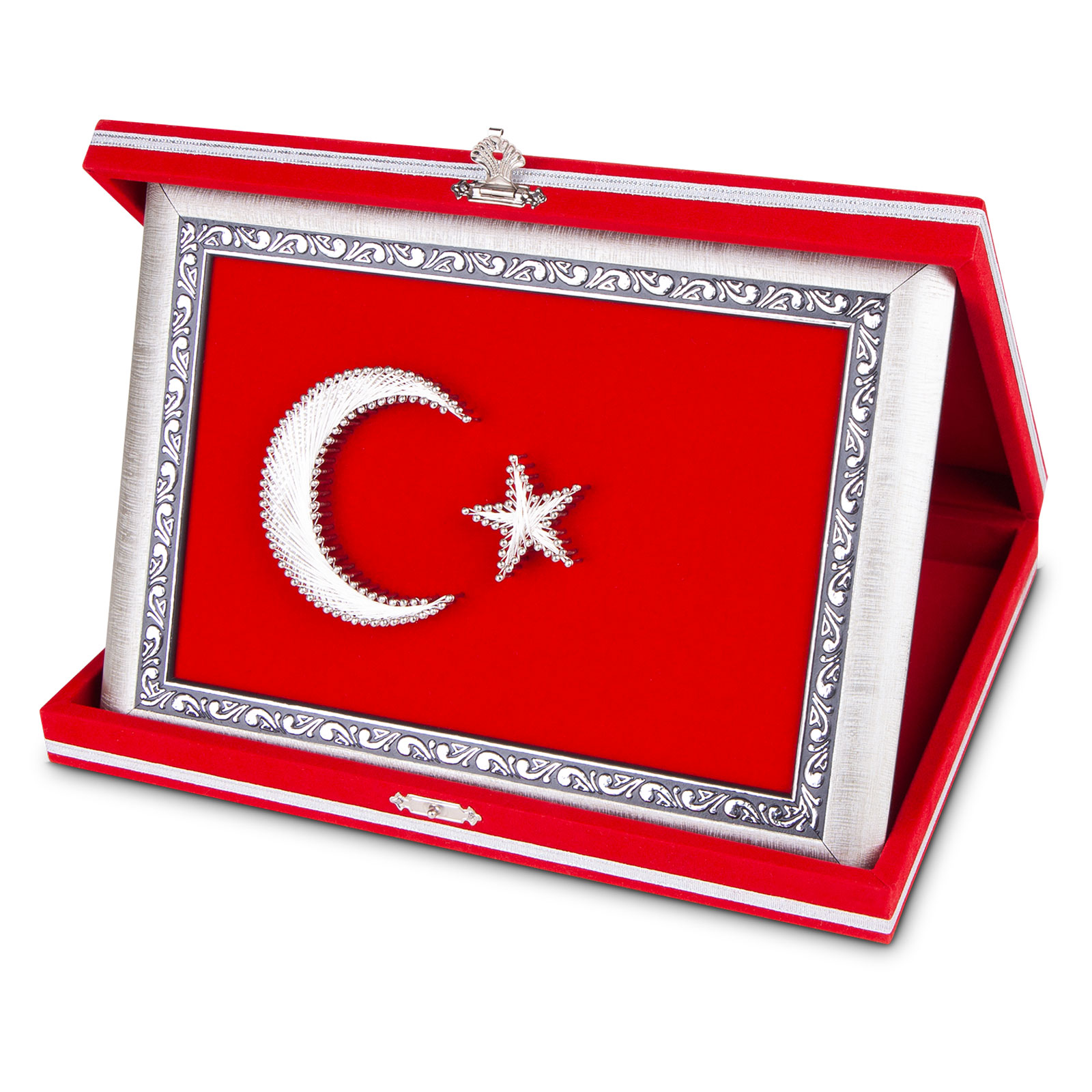 Metal Bayrak Plaket 30×23 cm, Dikdörtgen – Sancak
