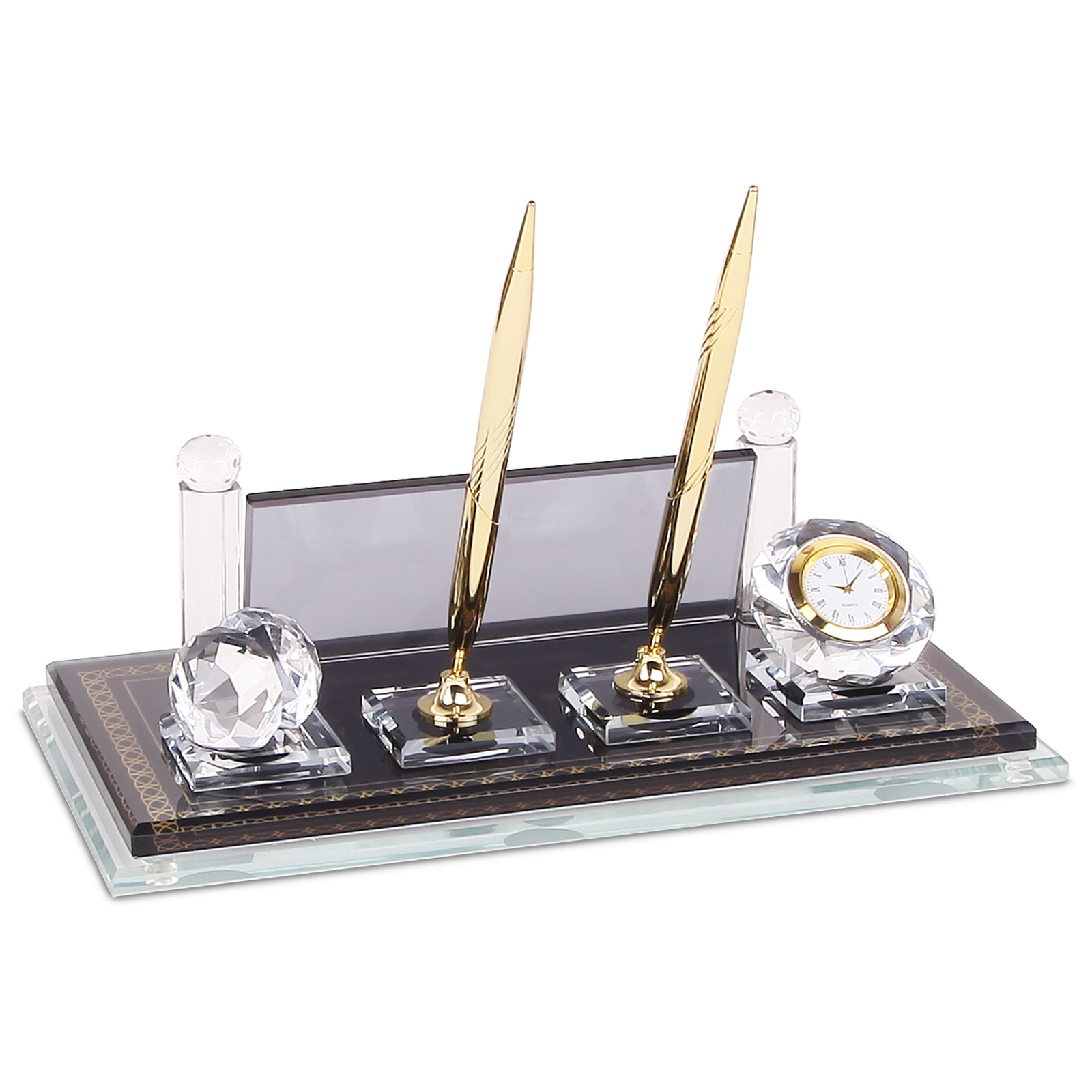 Kristal Masa Üstü Set, İsimlik – Lalegül 2