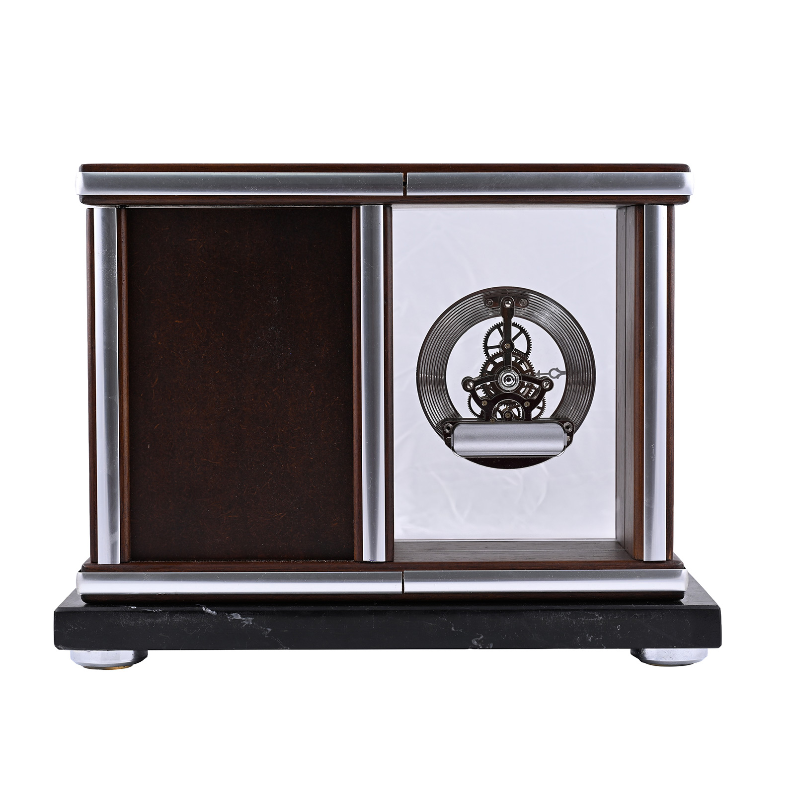 Ahşap Masa Saati 30×22×12 cm, Vıp Mermer Kaideli – Altay 2
