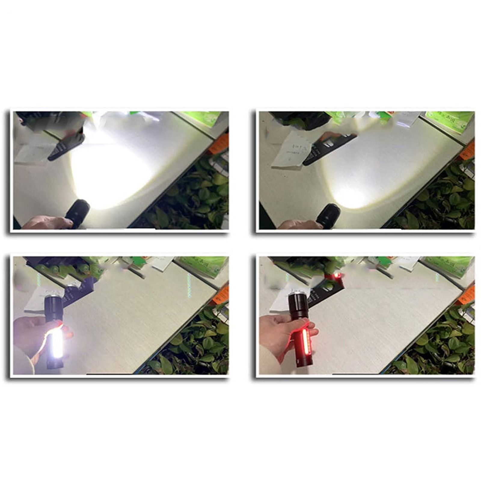 Alüminyum El Feneri, 1800 mAh, Işıklı, Modlu Şarj Edilebilir – Arsuz 4